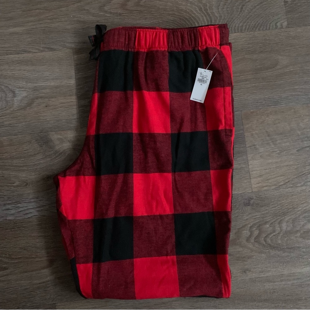 old navy mid-rise flannel pajama pants